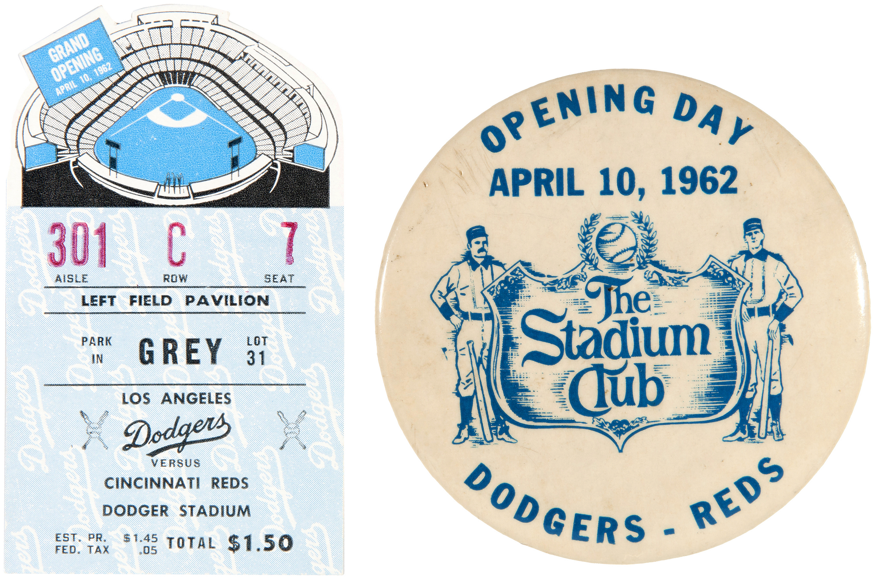 Grand Opening Dodger Stadium Ticket Stub 1962 T-Shirt by Bill