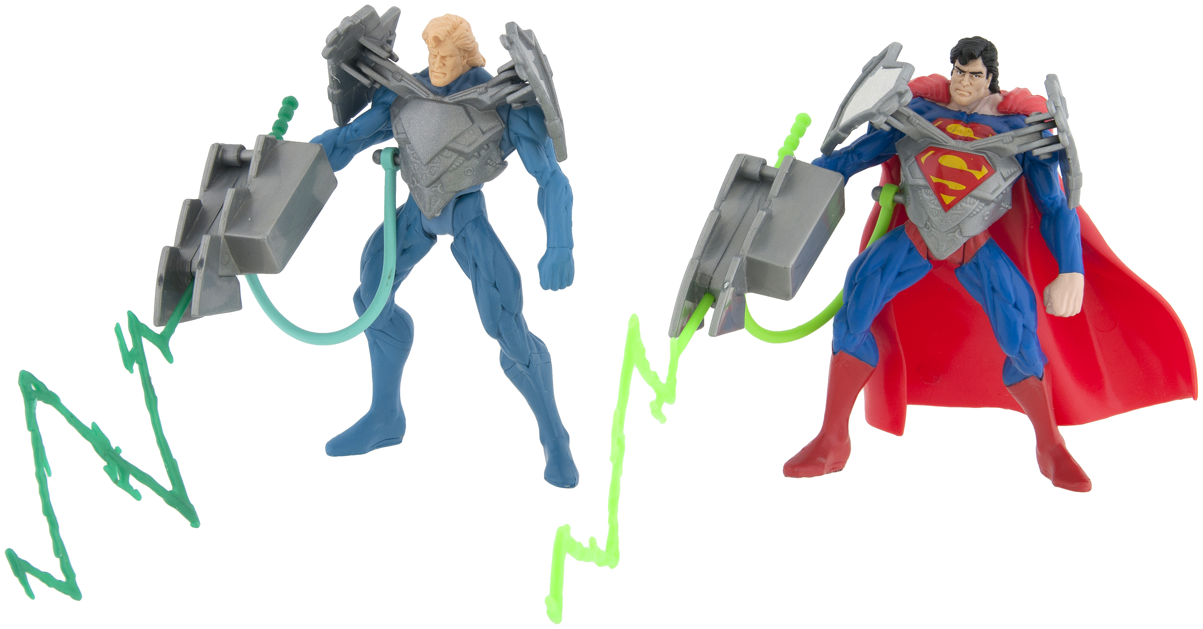 Hake's - KENNER TOTAL JUSTICE SUPERMAN TEST SHOT PAIR.