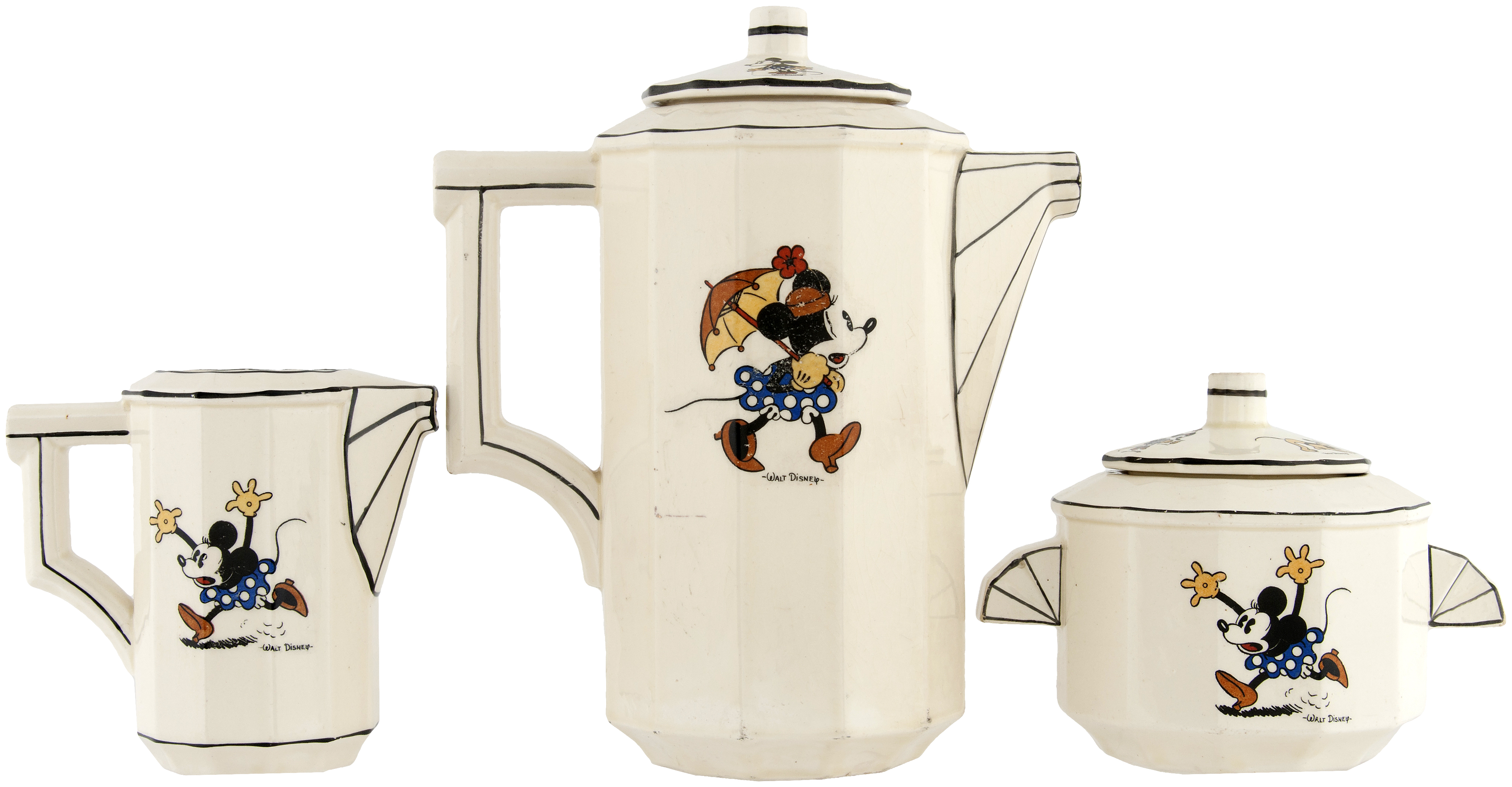 Disney x Sun Art Mickey Mouse Kissaten Diner Teapot & Mug Set