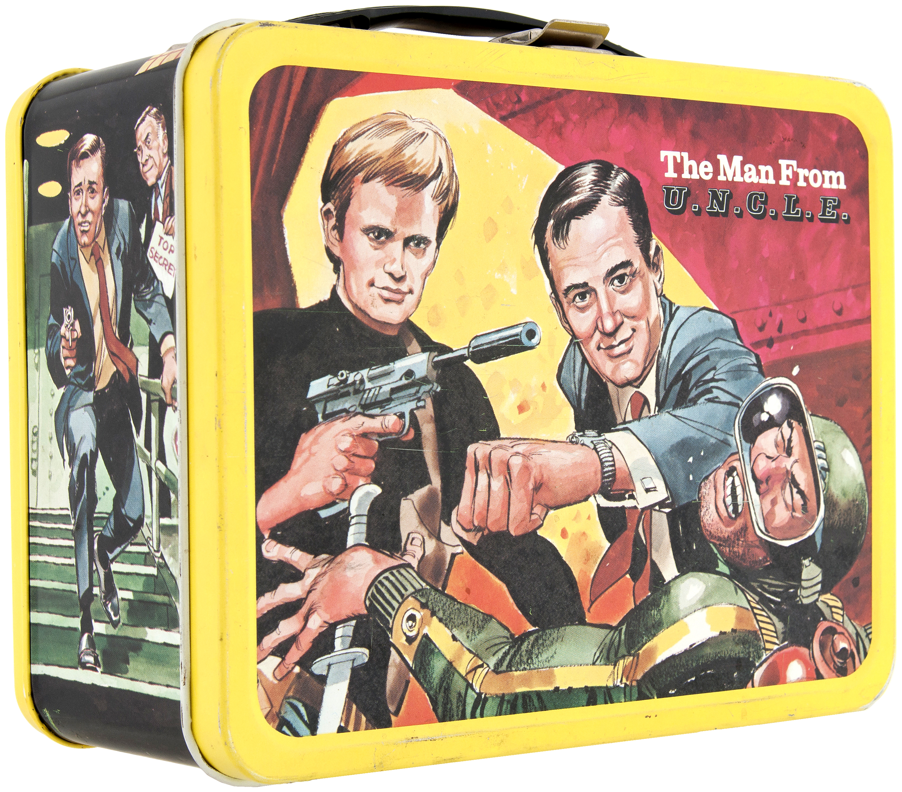 Vintage 1966 The Man From UNCLE Metal Lunch Box And Thermos