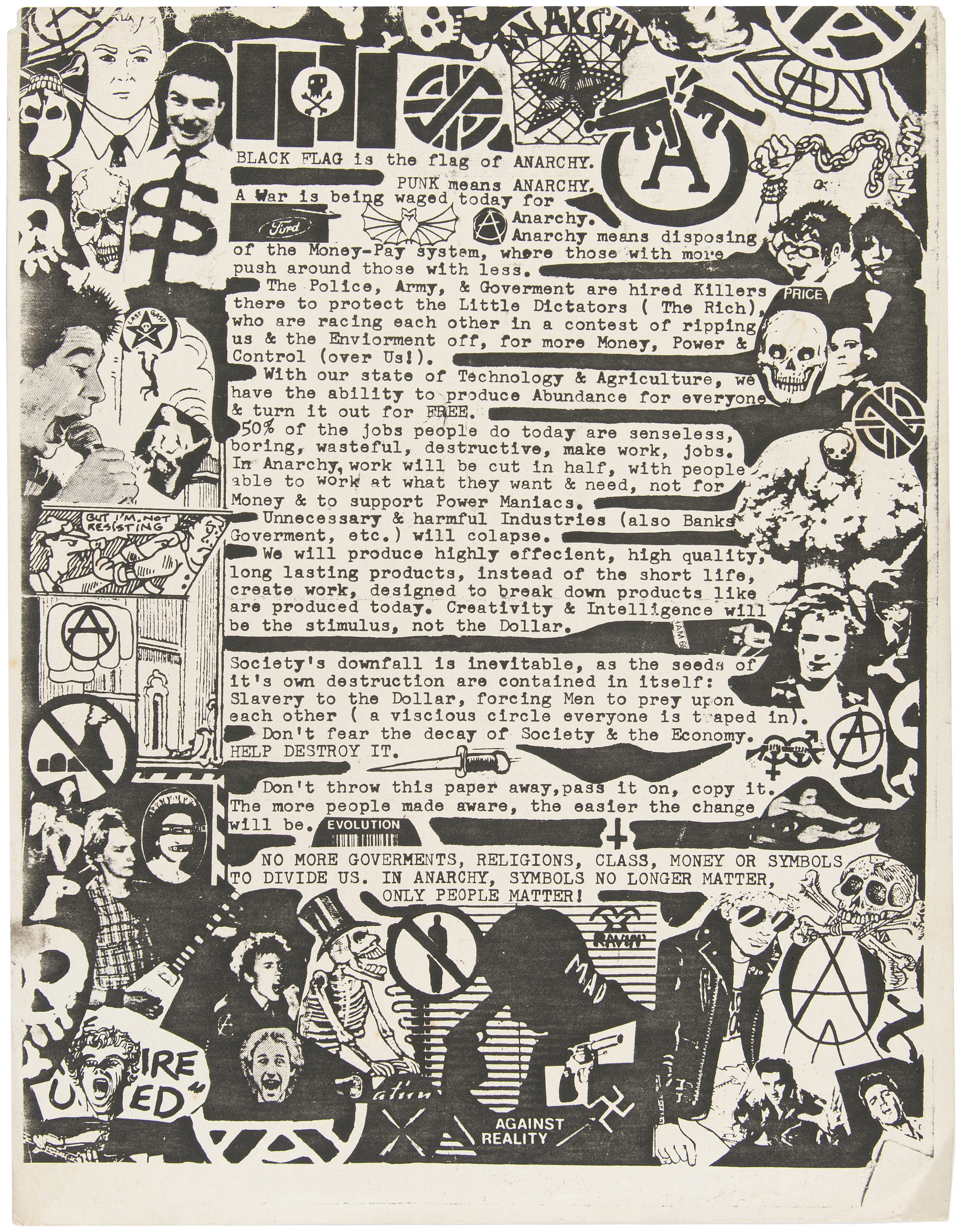 Hake's - PUNK ROCK CONCERT FLYERS FEATURING BLACK FLAG.