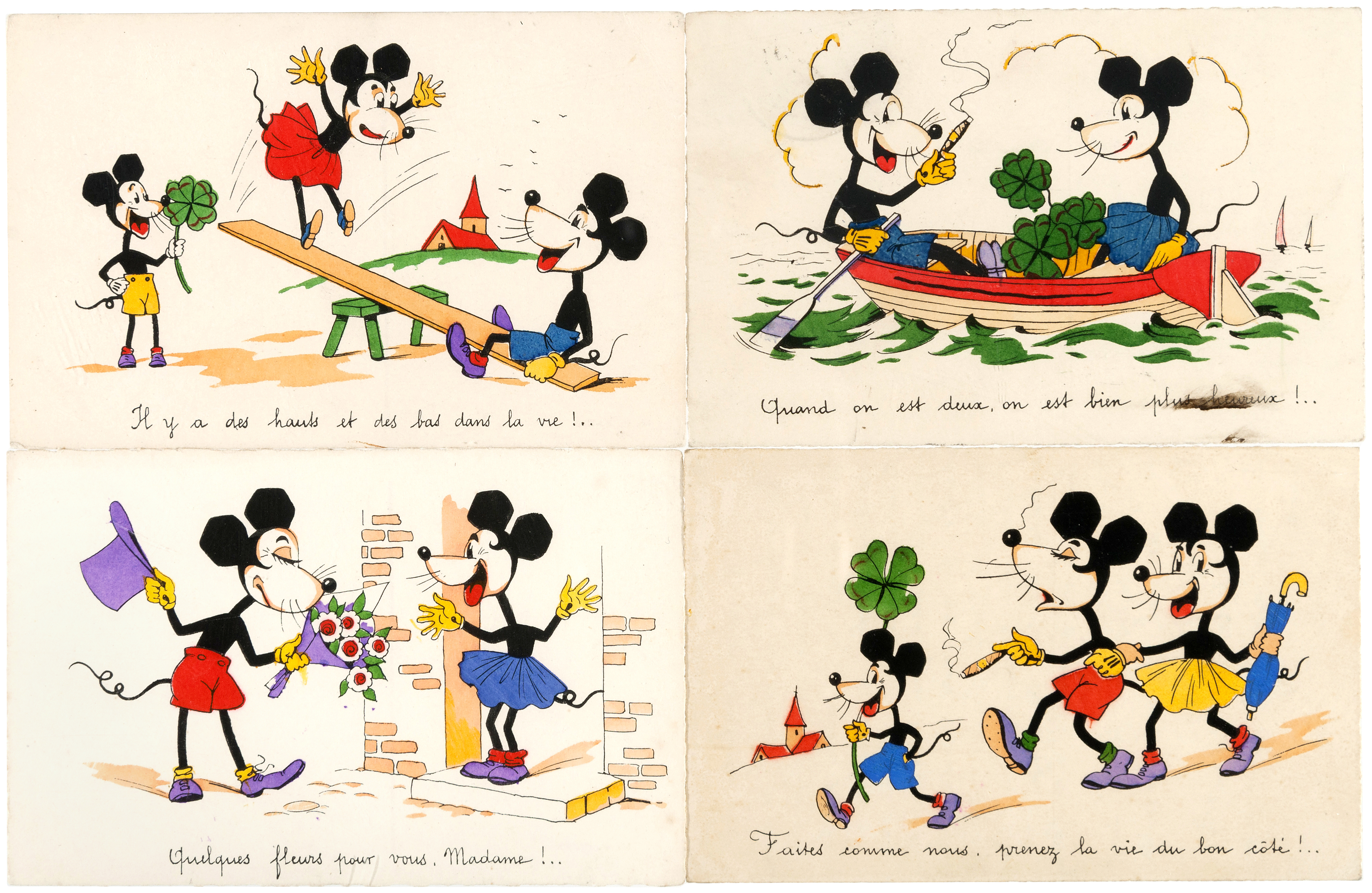 Hake's - MICKEY MOUSE FRENCH POSTCARD LOT.