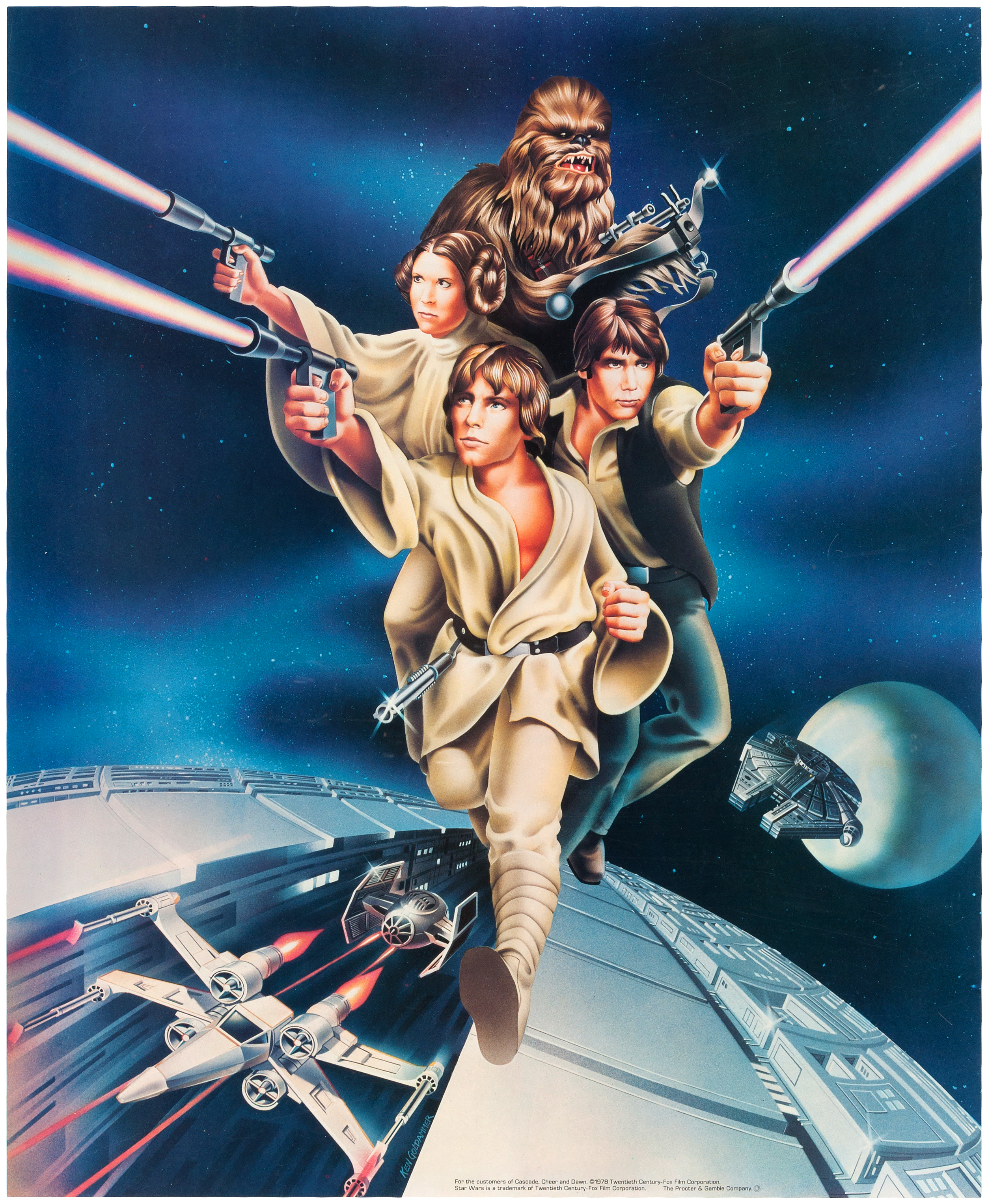 Poster stars. Звёздные войны эпизод 1977.