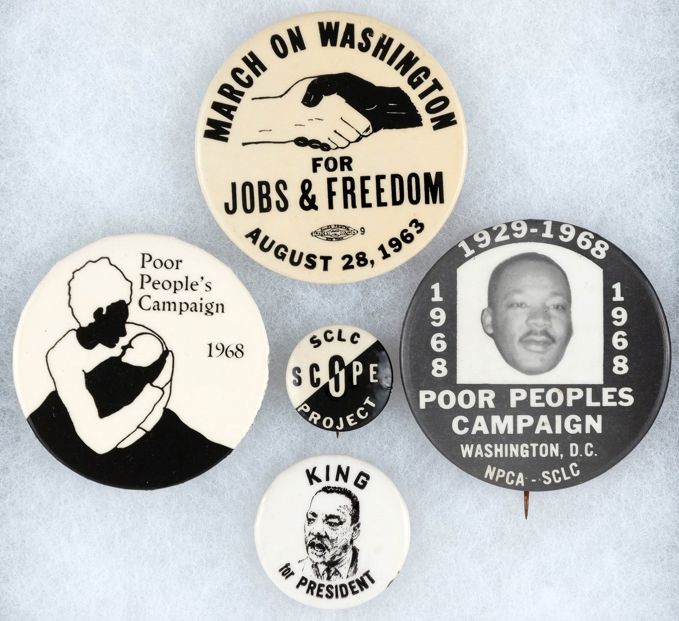 Martin Luther King Jr 1.25 Pinback Button We Cannot 