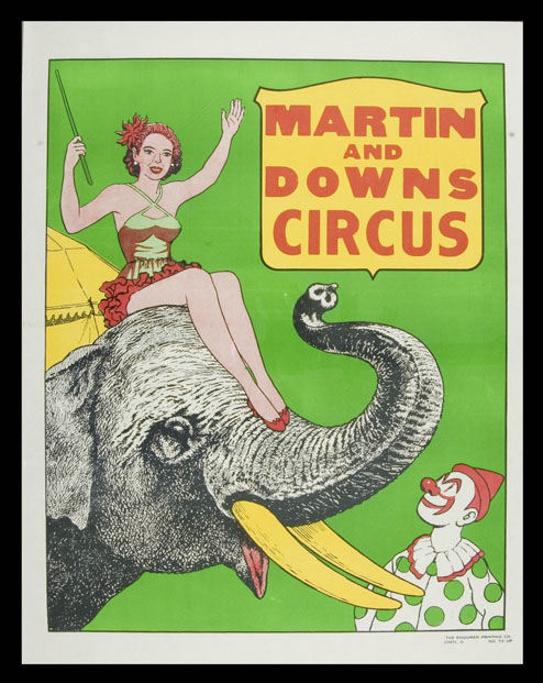 Hake's - HANNEFORD/CLYDE BEATTY & COLE/MARTIN & DOWNS CIRCUS POSTERS.