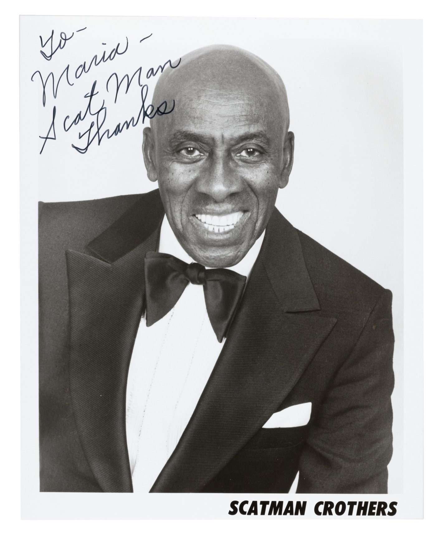 Hake's - SCATMAN CROTHERS SIGNED PUBLICITY PHOTO.