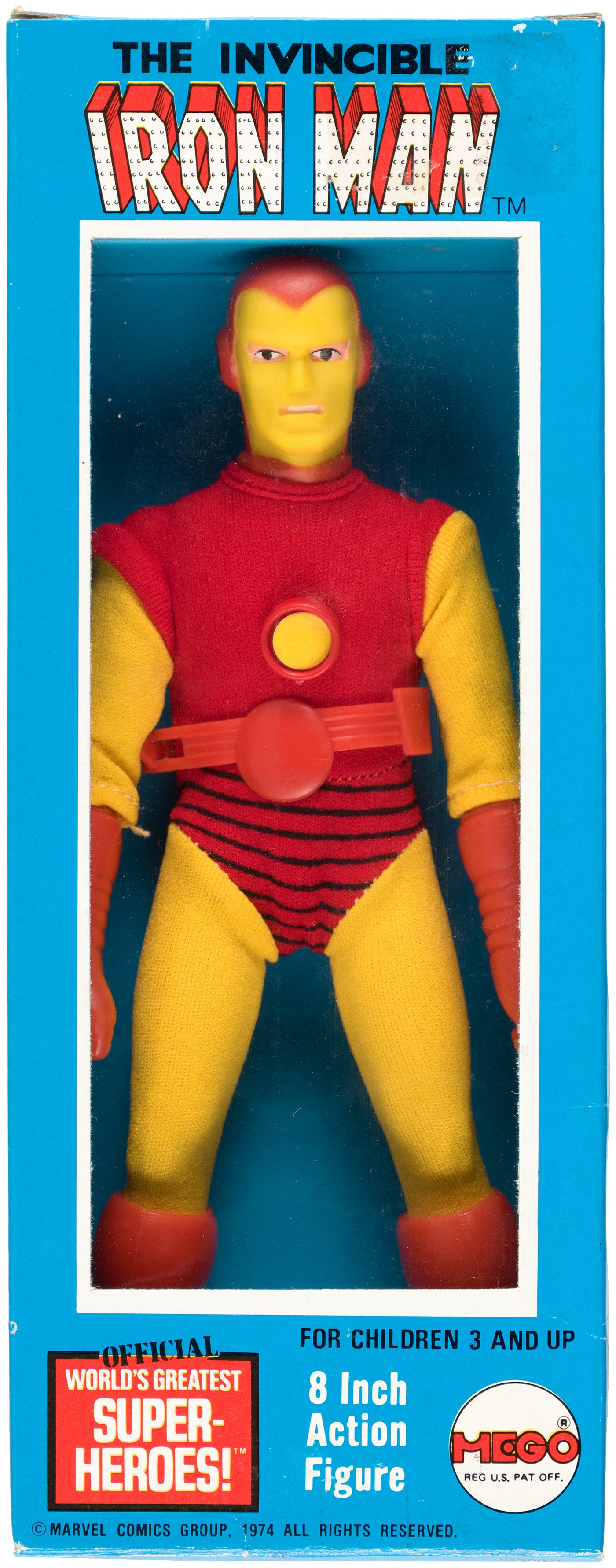 Hake's - IRON MAN MEGO ACTION FIGURE IN BOX.