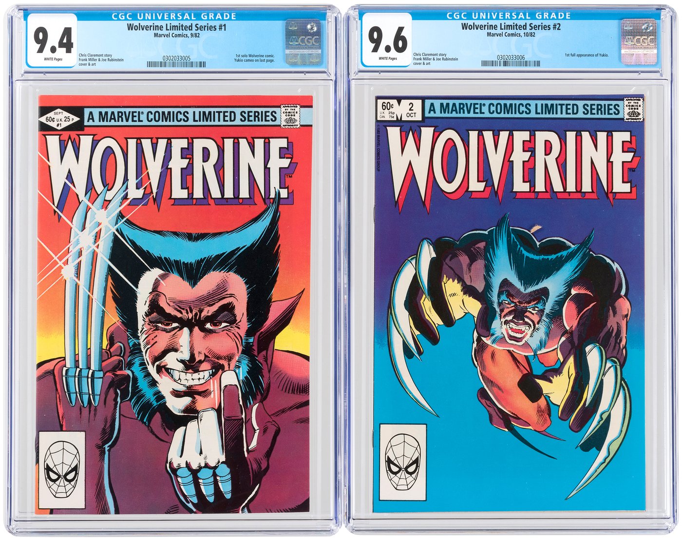 Hake's - "WOLVERINE LIMITED SERIES" #1-4 CGC SET.