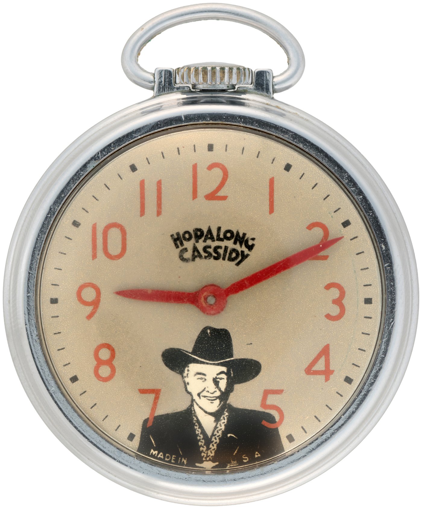 Hakes Hopalong Cassidy Us Time Pocket Watch