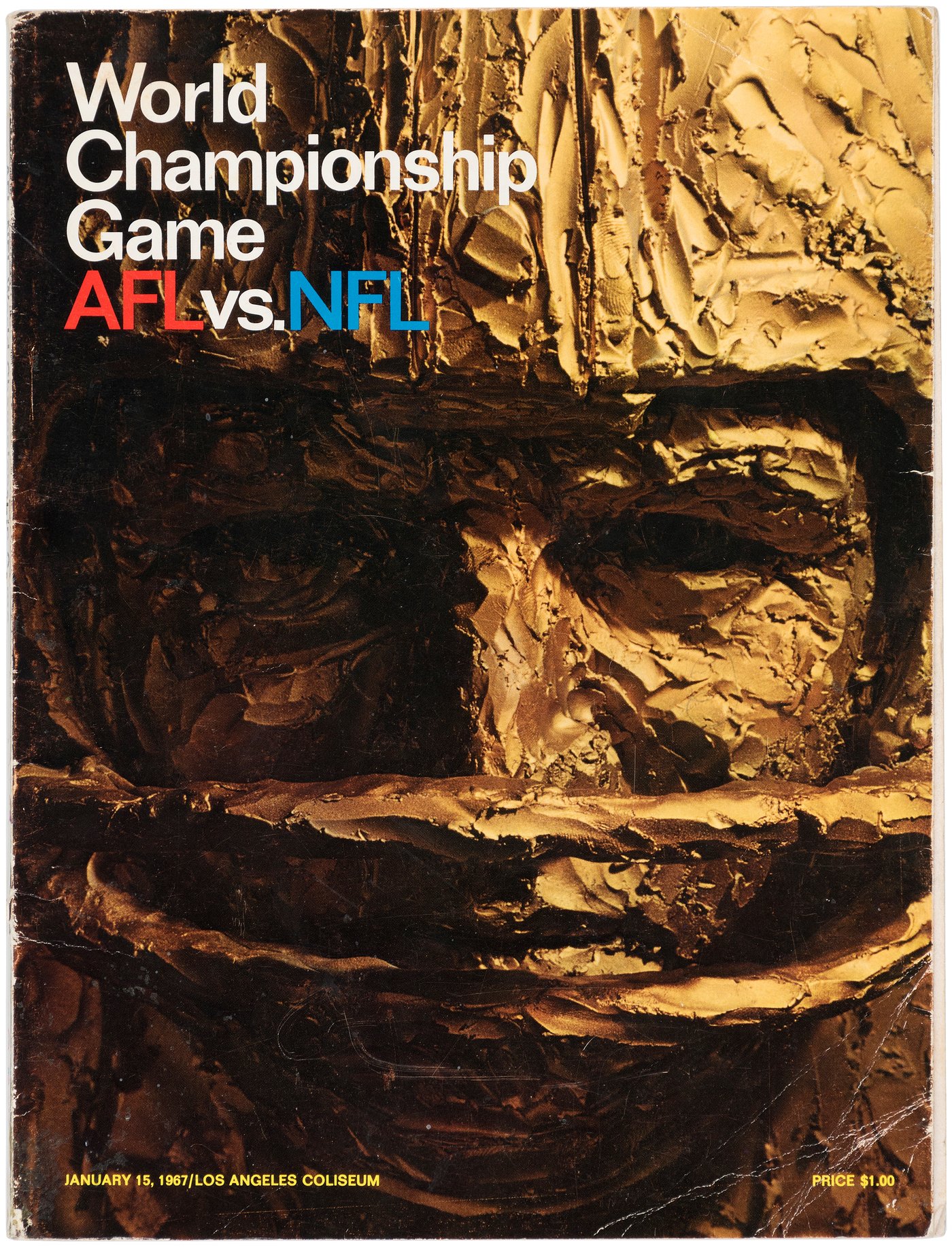 Hake's - AFL-NFL WORLD CHAMPIONSHIP GAME 1967 SUPER BOWL PROGRAM.