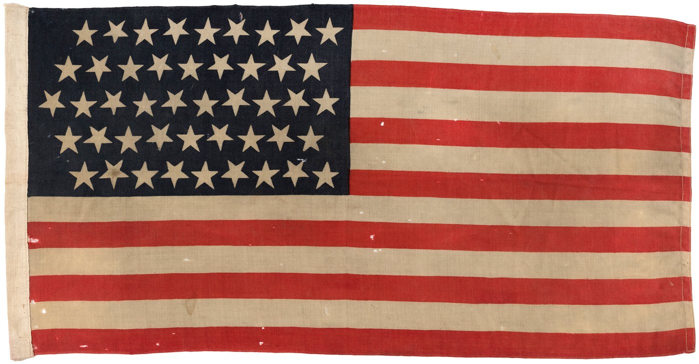 Hake's - Unusual 46 Star American Flag.