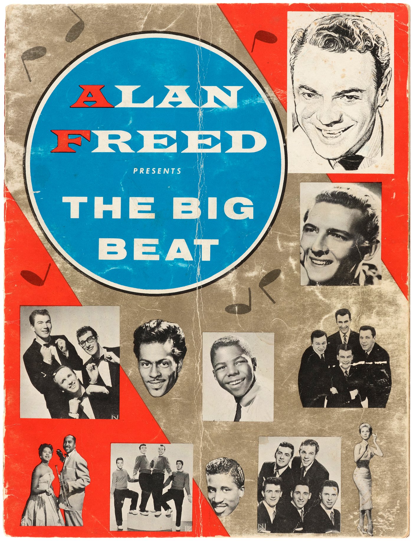 Hakes Alan Freed The Big Beat Multi Signed 1958 Program Featuring