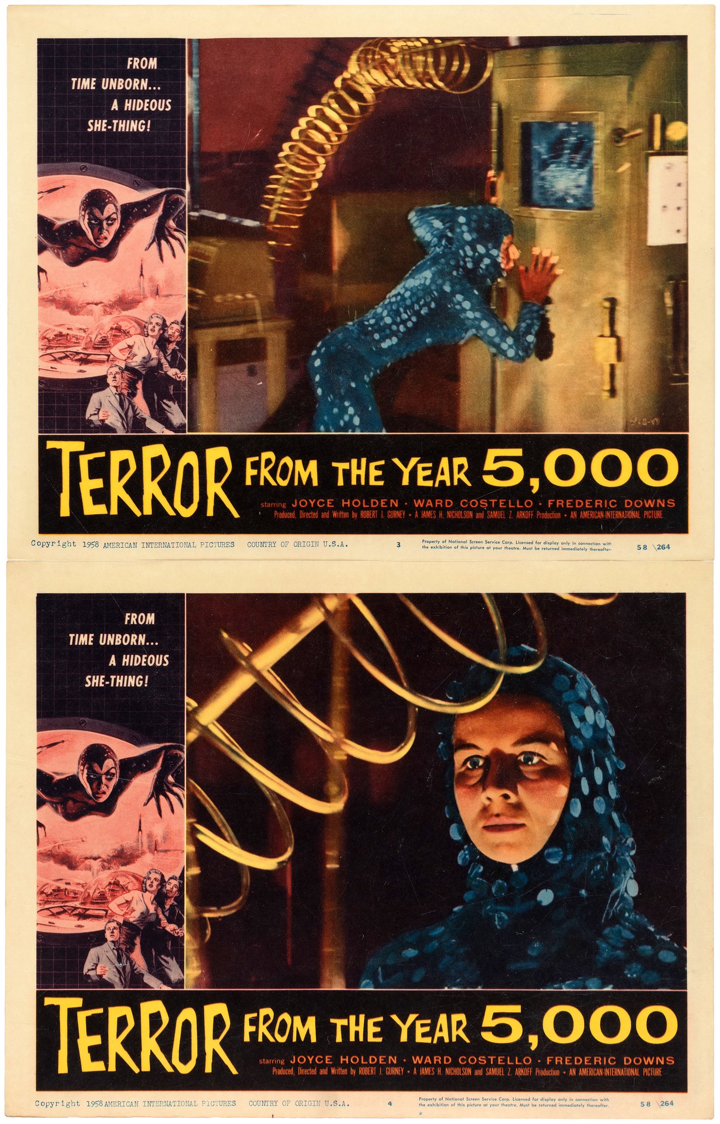 Hake S TERROR FROM THE YEAR 5 000 LOBBY CARD SET   Image 