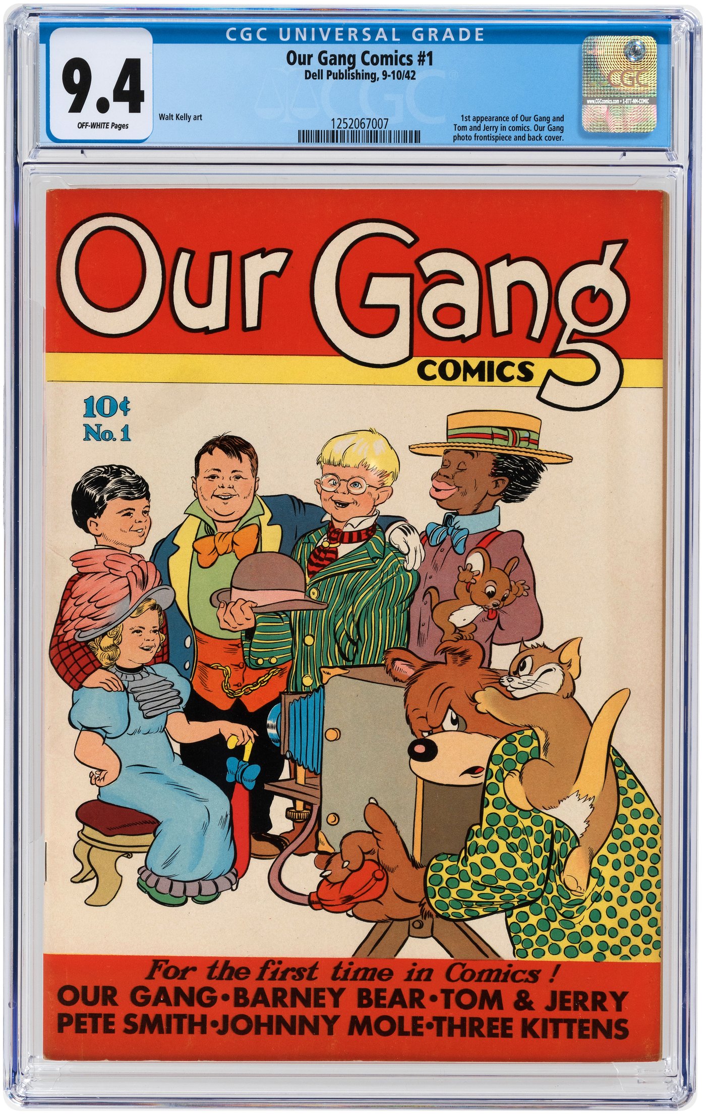 Hake S Our Gang Comics 1 September October 1942 Cgc 9 4 Nm