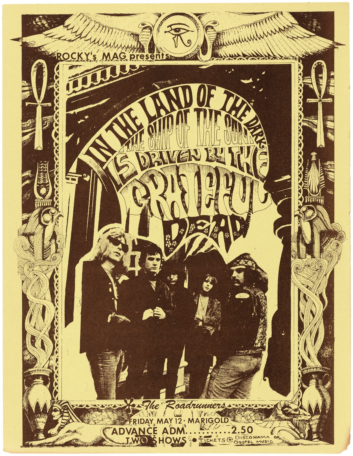 Hake's - THE GRATEFUL DEAD 1967 CONCERT HANDBILL (COLOR VARIETY).