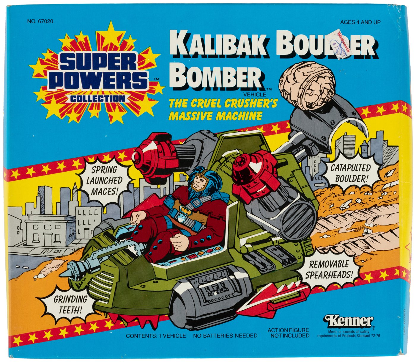 Hake's - SUPER POWERS CARDED KALIBAK FIGURE AND BOXED BOULDER BOMBER.