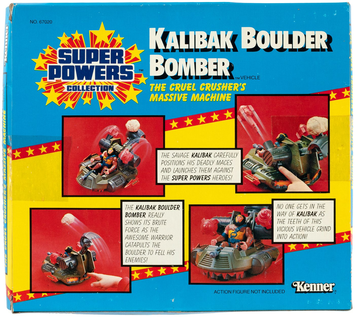 Hake's - SUPER POWERS CARDED KALIBAK FIGURE AND BOXED BOULDER BOMBER.