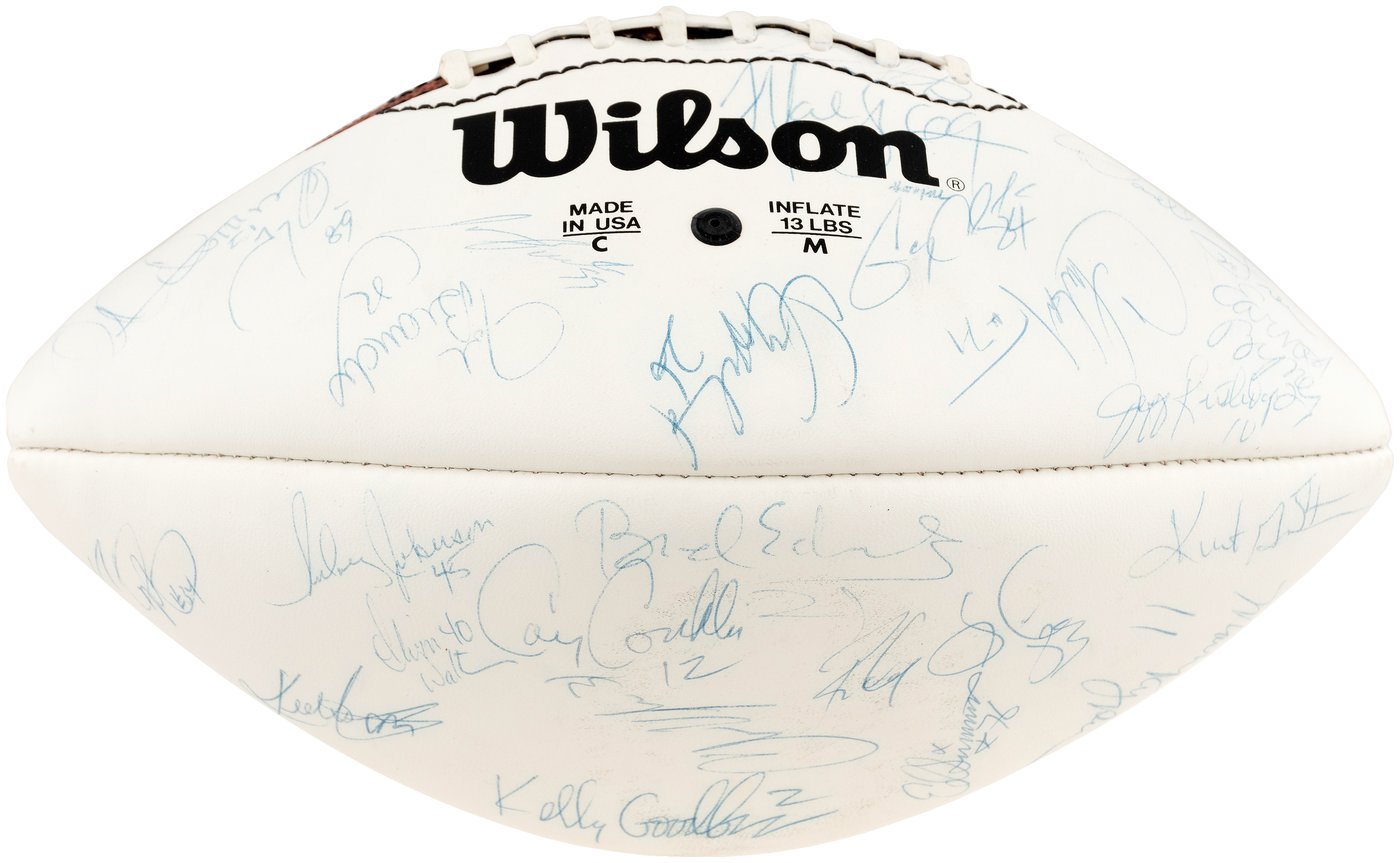 Hake's - WASHINGTON REDSKINS 1992 TEAM SIGNED NFL FOOTBALL.