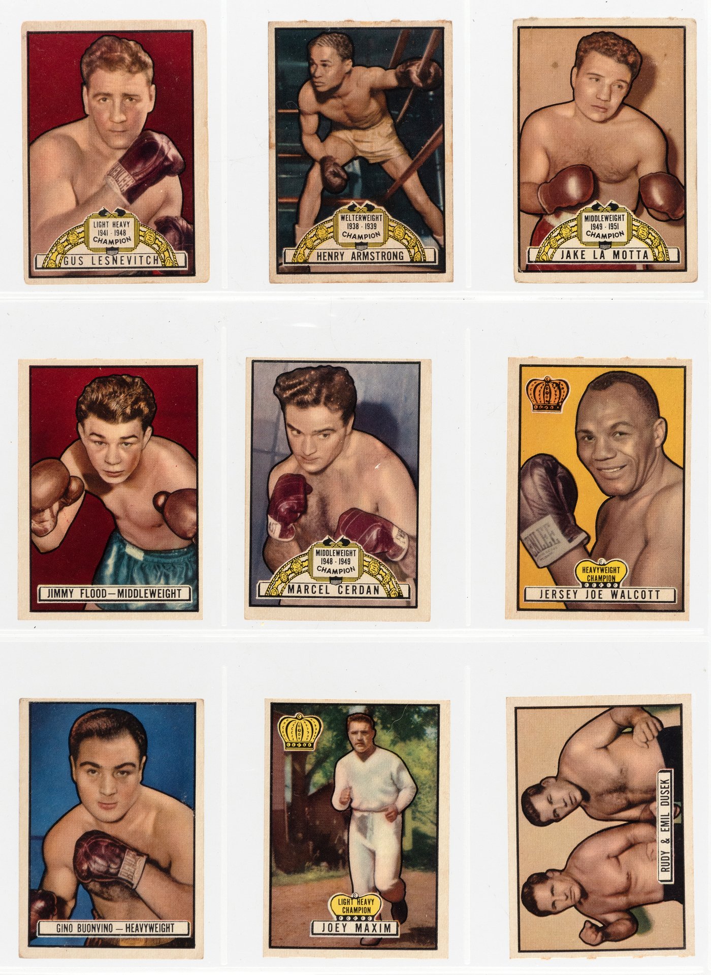 Boxing Cards - 1951 Topps Ringside