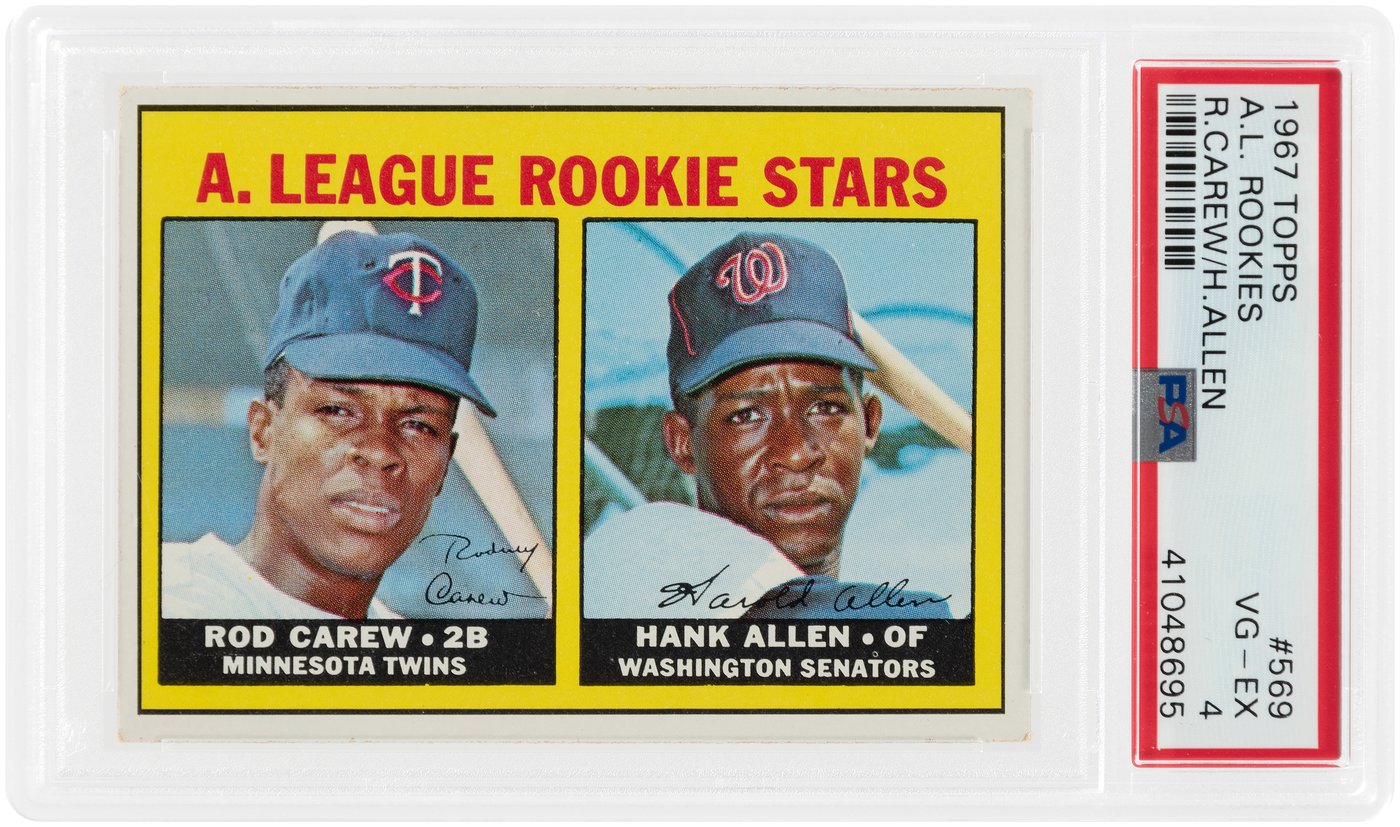 #569 Rod Carew/Hank Allen Rookie Stars - 1967 Topps Baseball