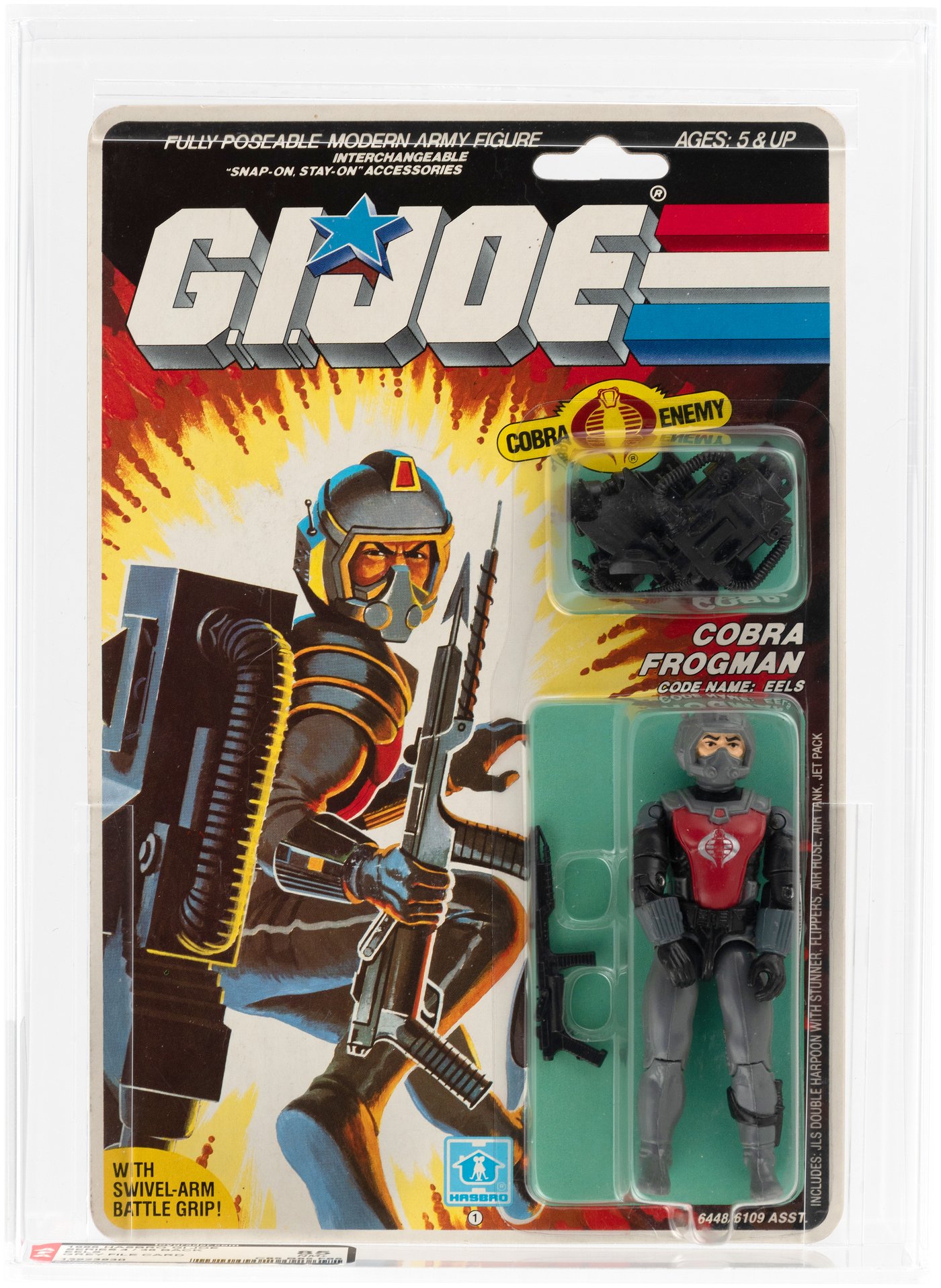 Hakes Gi Joe A Real American Hero Cobra Frogman Eels Series 4