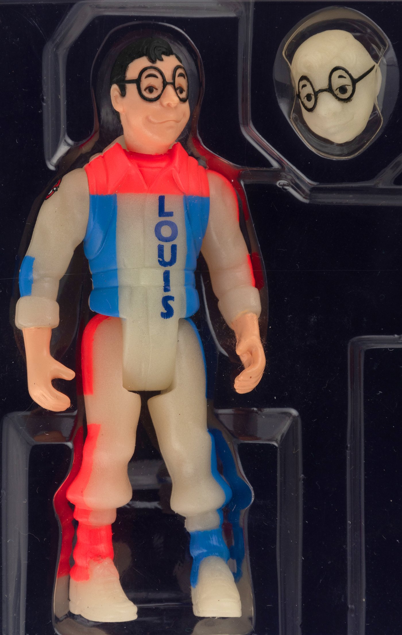 1991 Kenner The Real Ghostbusters Carded Action Figure - Ecto-Glow Heroes  Louis Tully