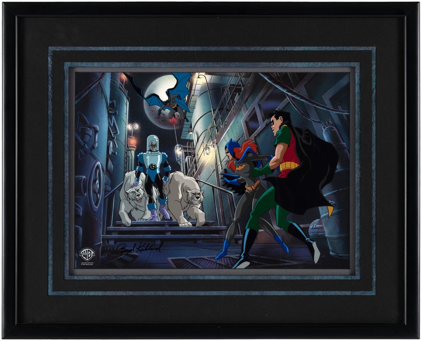 Hake S Batman And Mr Freeze Subzero Signed And Framed Limited Edition Cel