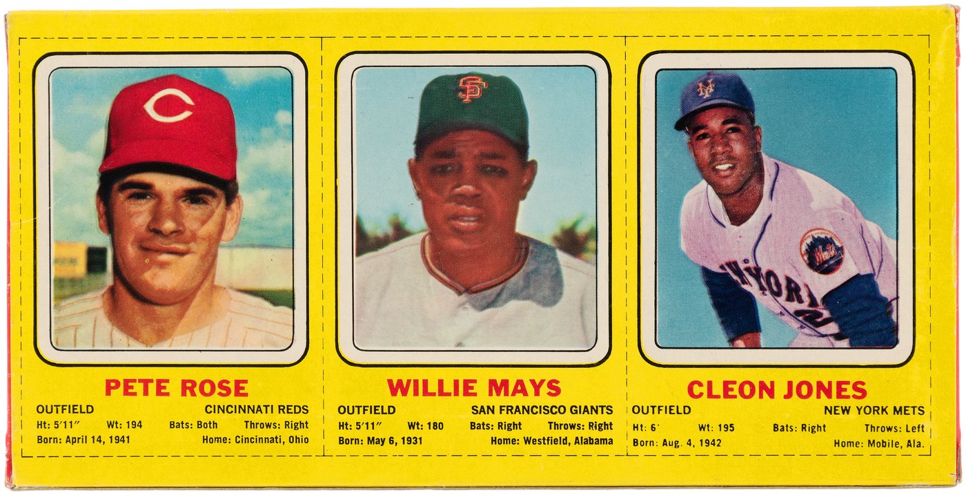 Collectible baseball card - Willie Mays of New York Mets Stock