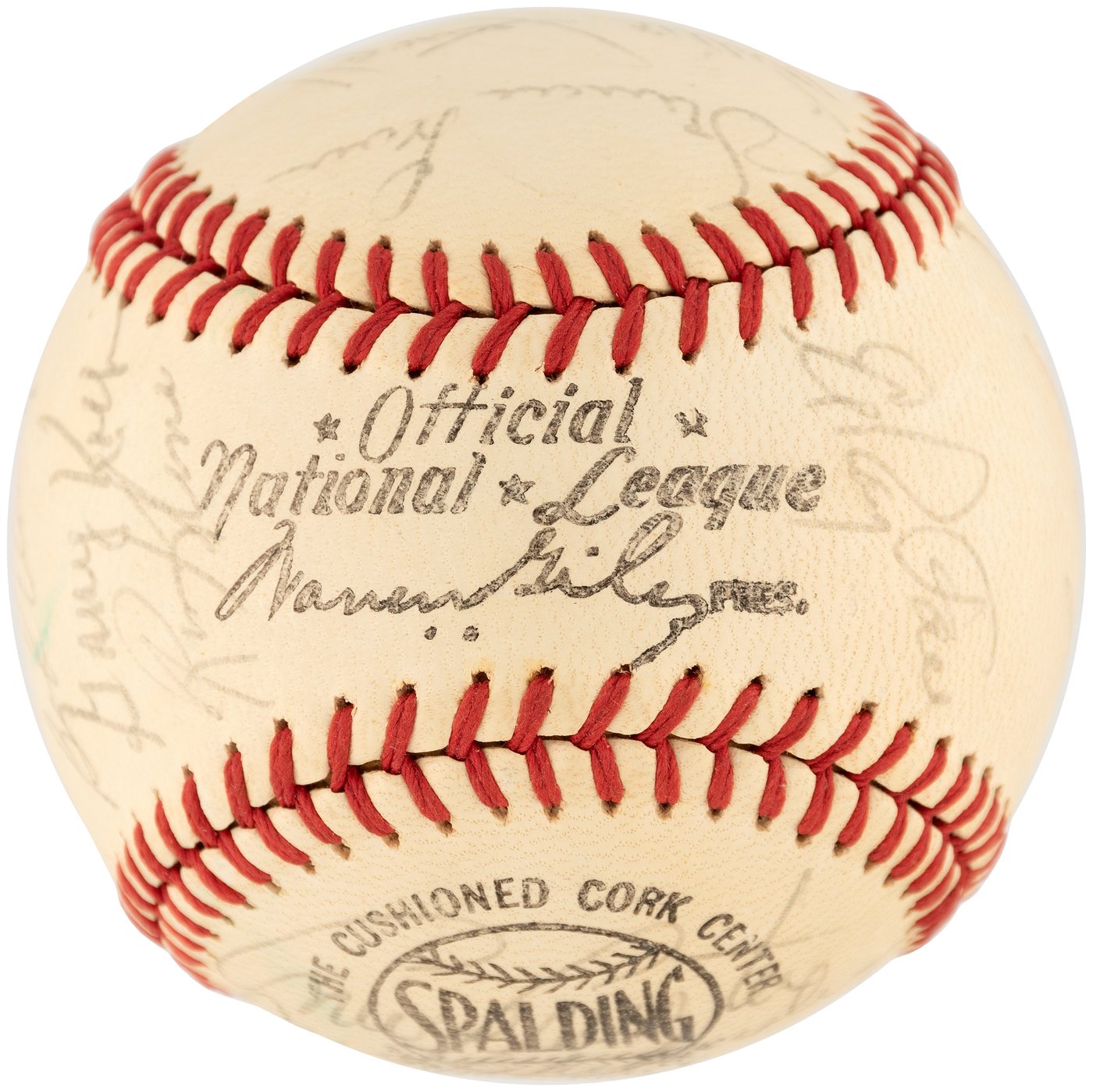 Sold at Auction: 1968 Pittsburgh Pirates Team Signed HAITI Ball w