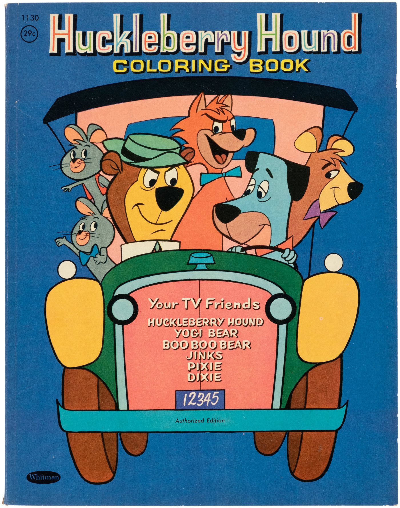 huckleberry hound coloring pages