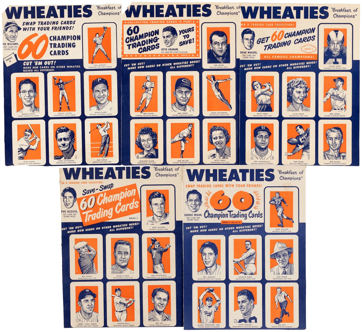 Bob Feller Wheaties Panel