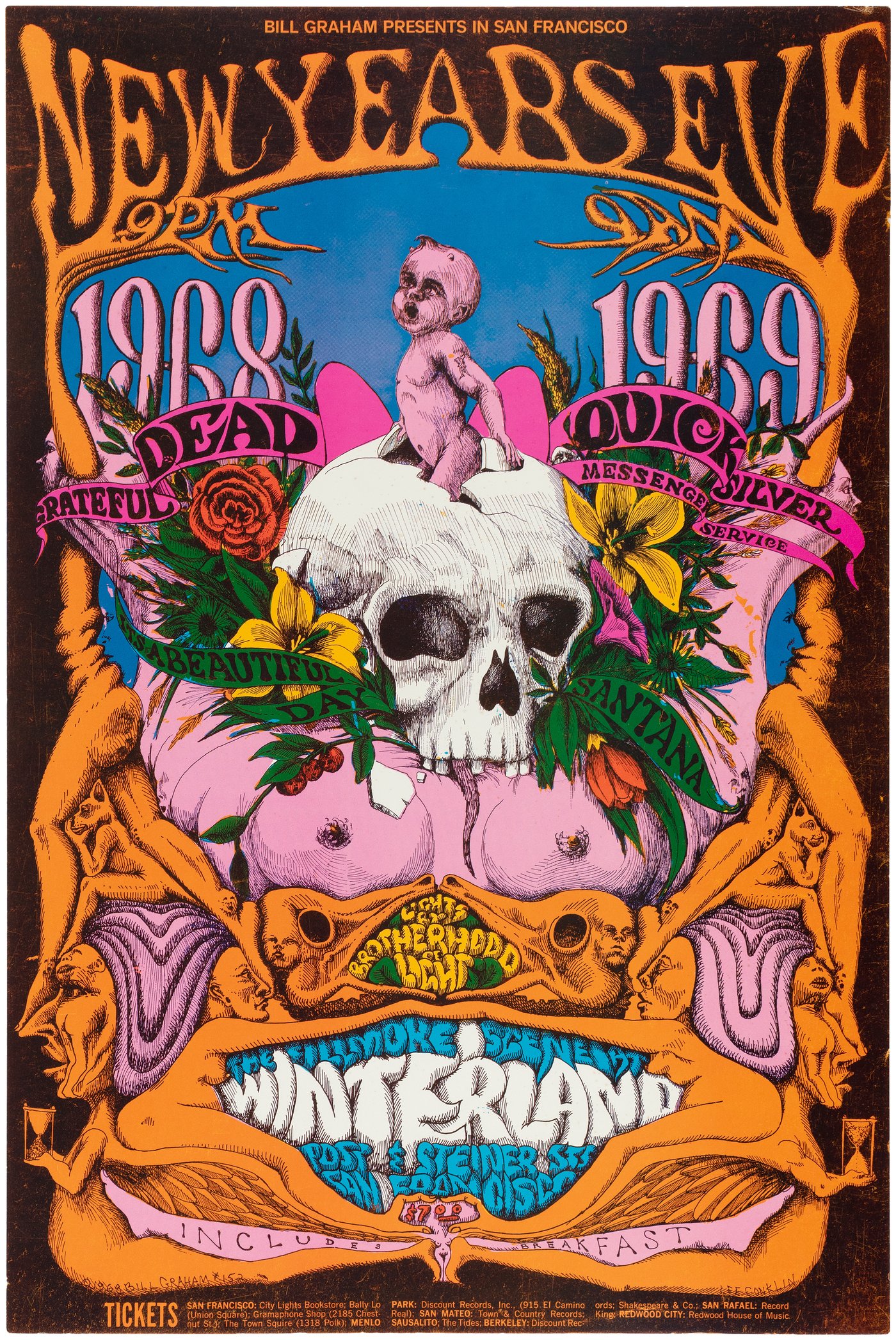 Hake's - GRATEFUL DEAD & SANTANA 1968 BILL GRAHAM FILLMORE CONCERT