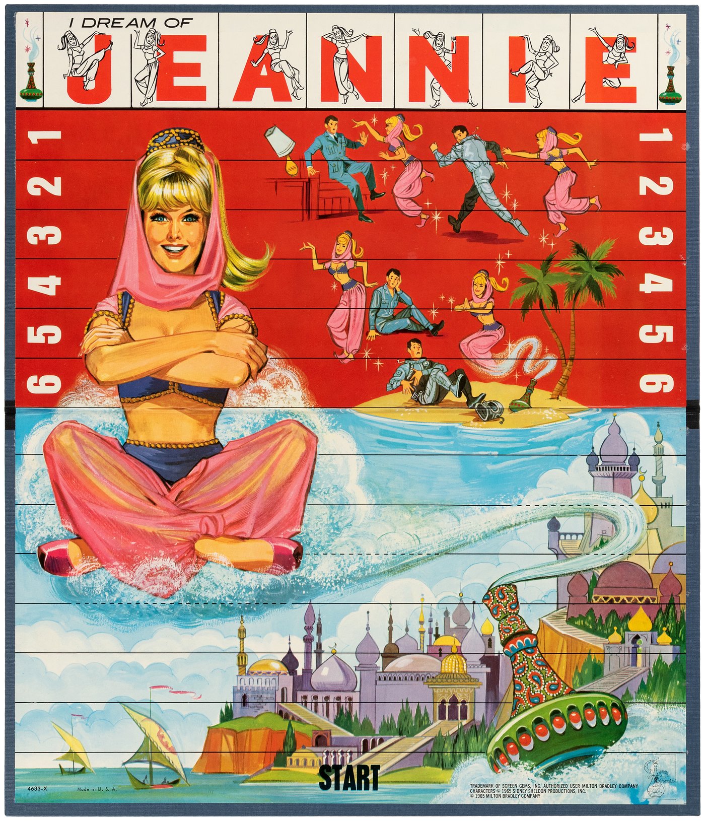 Hake's  "I DREAM OF JEANNIE GAME" IN UNUSED CONDITION.