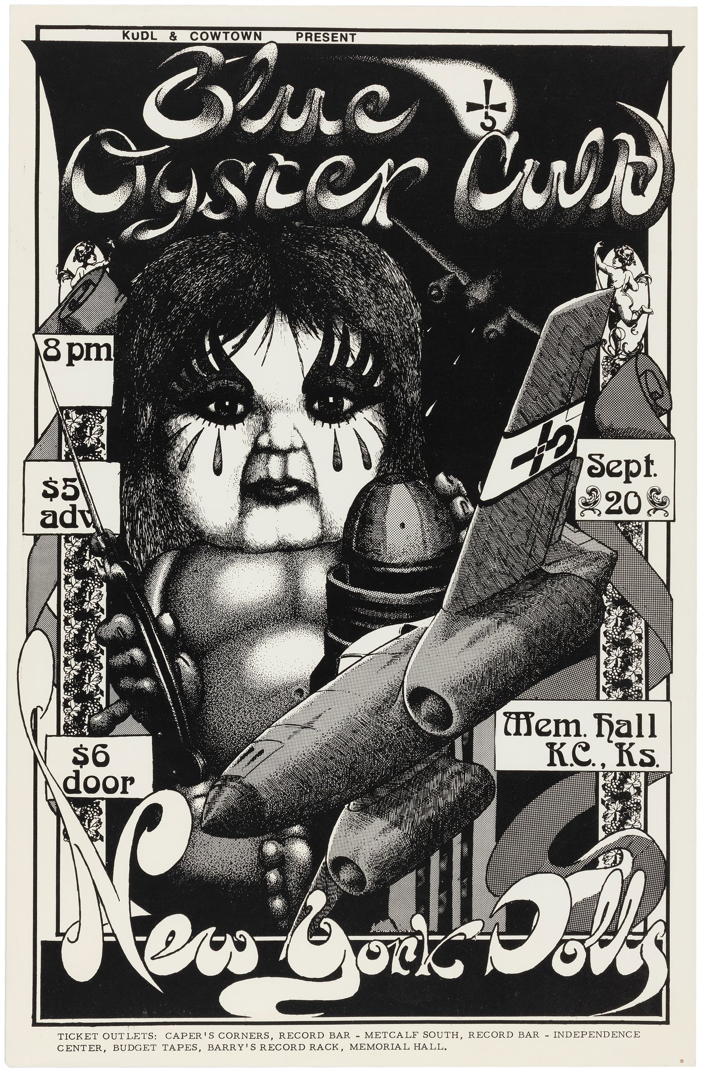 Hake's - BLUE ÖYSTER CULT & NEW YORK DOLLS 1974 KANSAS CITY, KANSAS ...