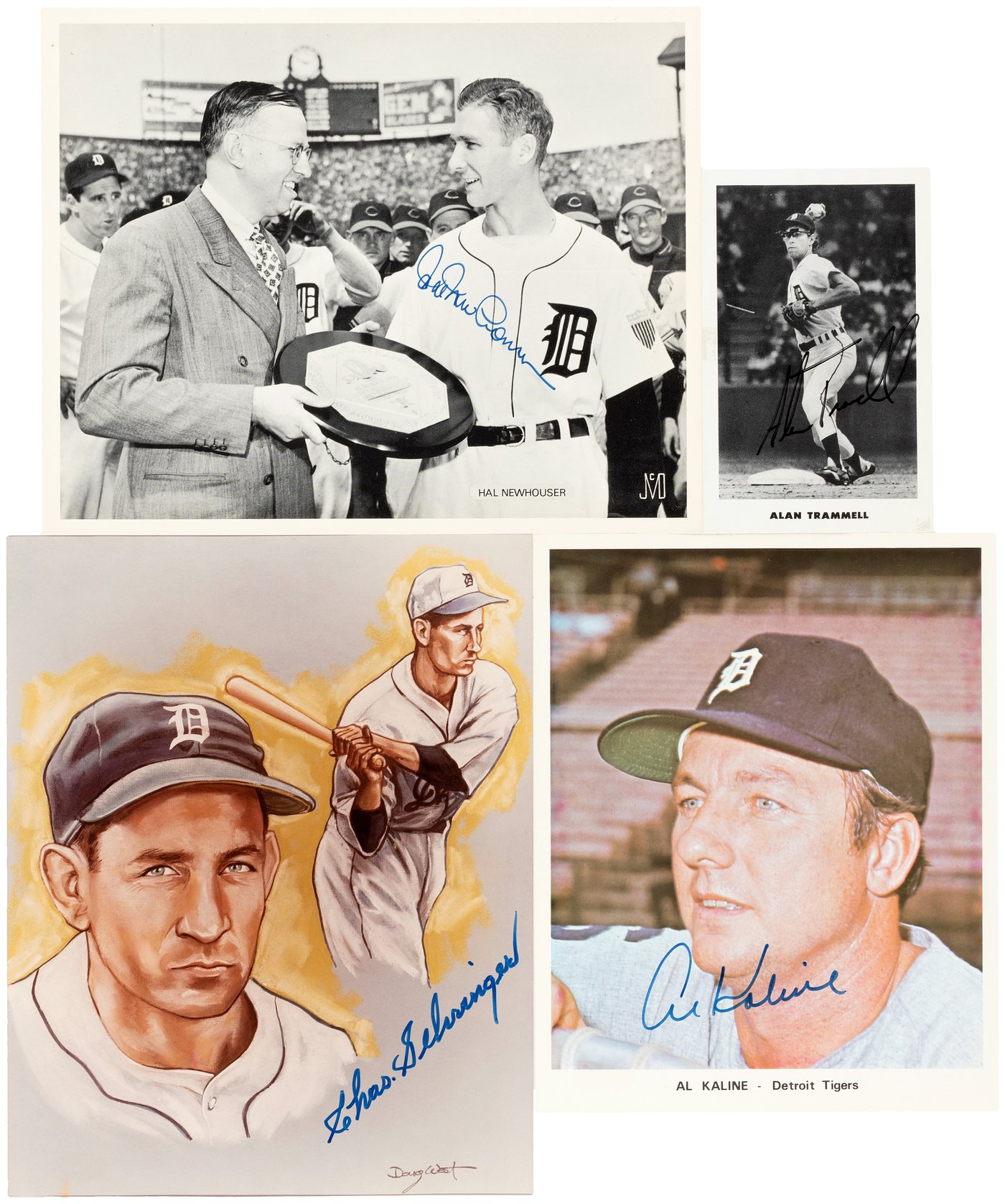 Vintage Autographed Tigers Mickey Lolich Authenticated Postcard