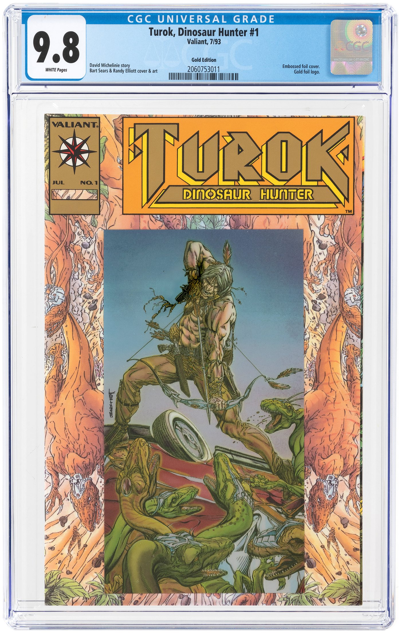 Hake S Turok Dinosaur Hunter Gold Edition July Cgc Nm