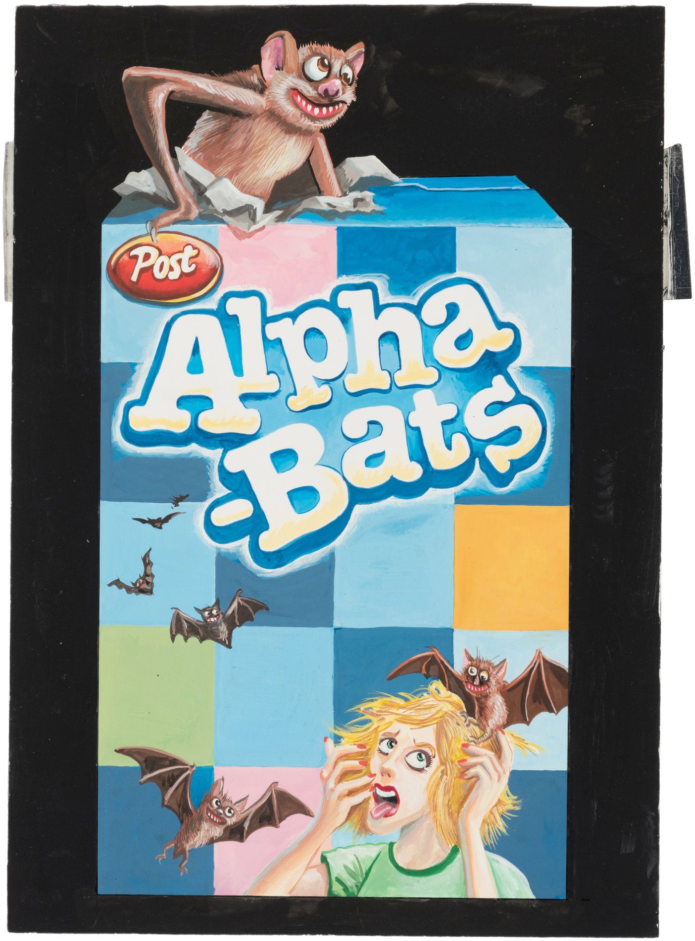Hake's WACKY PACKAGES "ALPHABATS" ALPHABITS CEREAL CARD/STICKER
