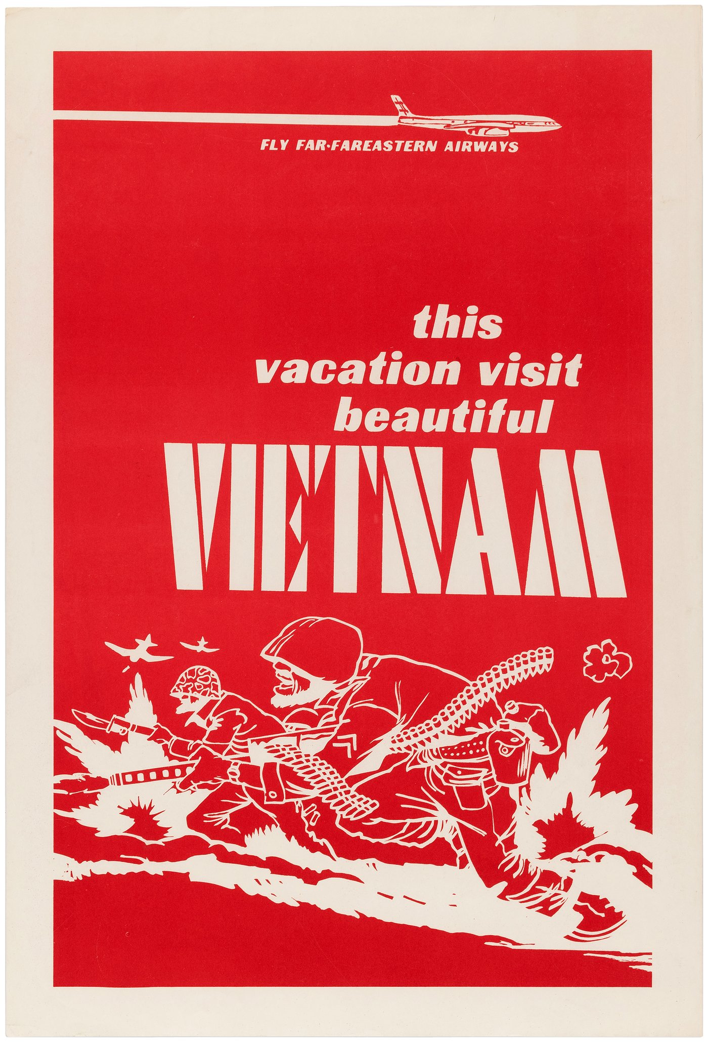 Hake S Pair Of Anti Vietnam War Posters With Travel Movie Poster Themes