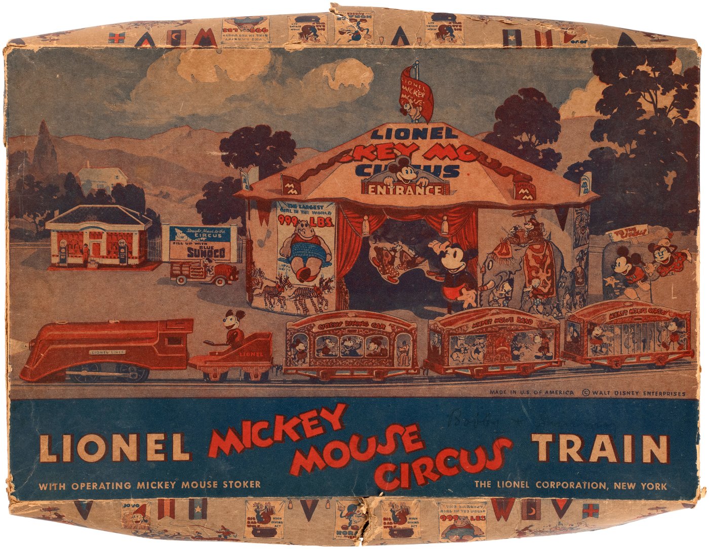 Hake S Lionel Mickey Mouse Circus Train Boxed Set