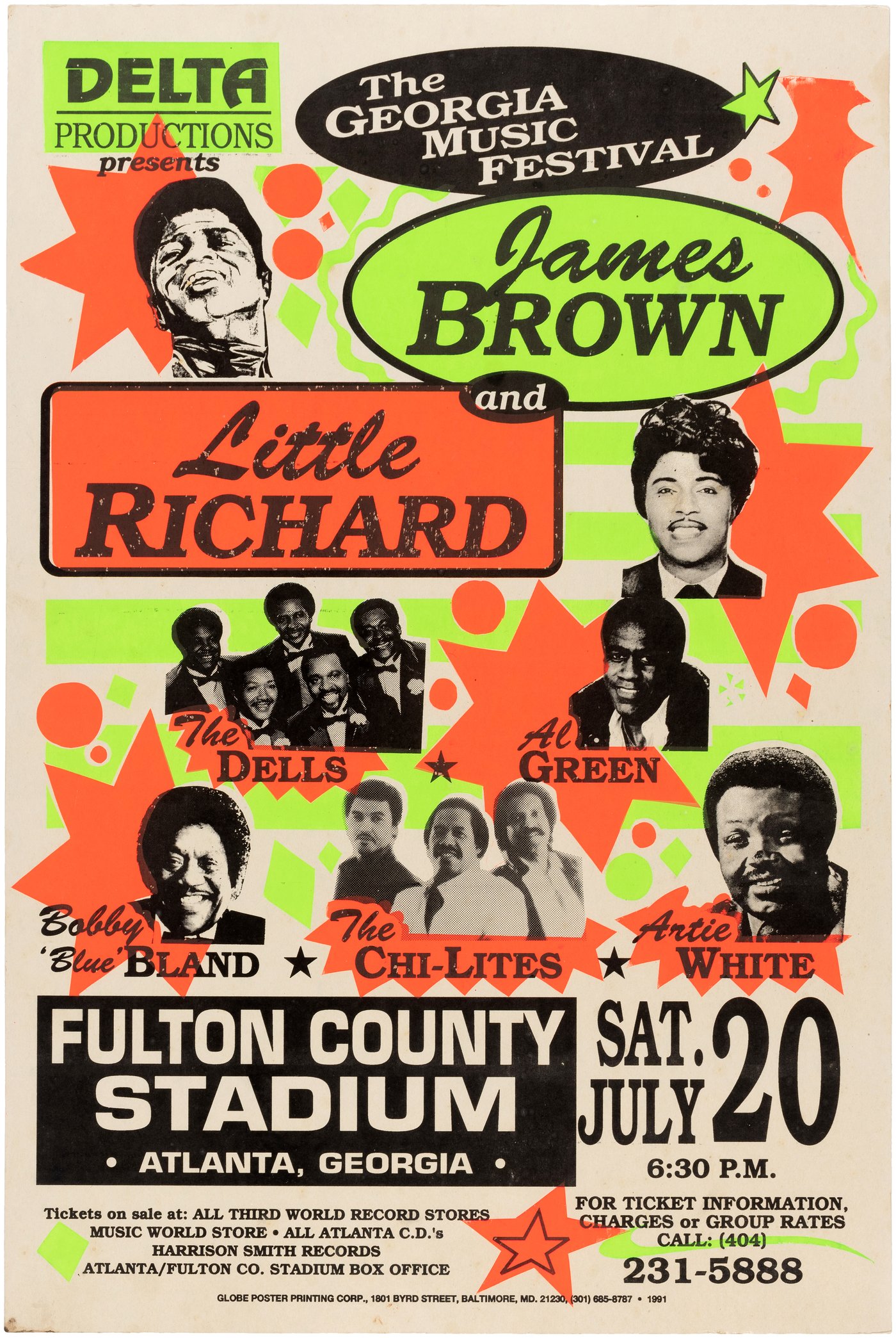 Hake's - JAMES BROWN, LITTLE RICHARD & AL GREEN ATLANTA, GA BOXING ...