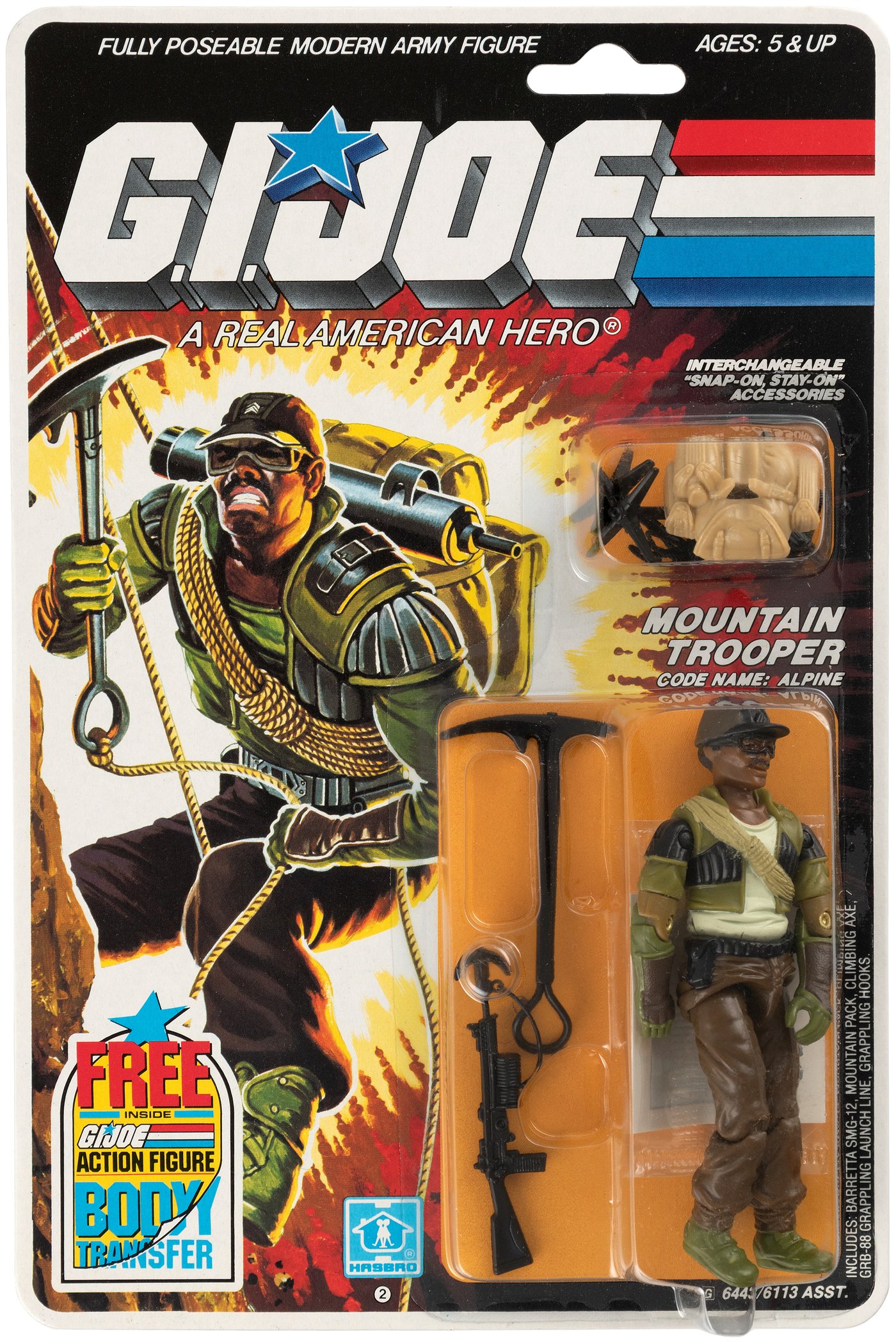 Hakes Gi Joe Alpine Action Figure On Card