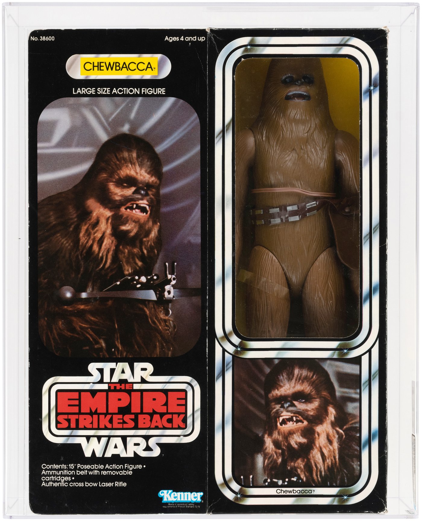 Hakes Star Wars The Empire Strikes Back Chewbacca 12 Inch Series Assembled Box Flat Afa