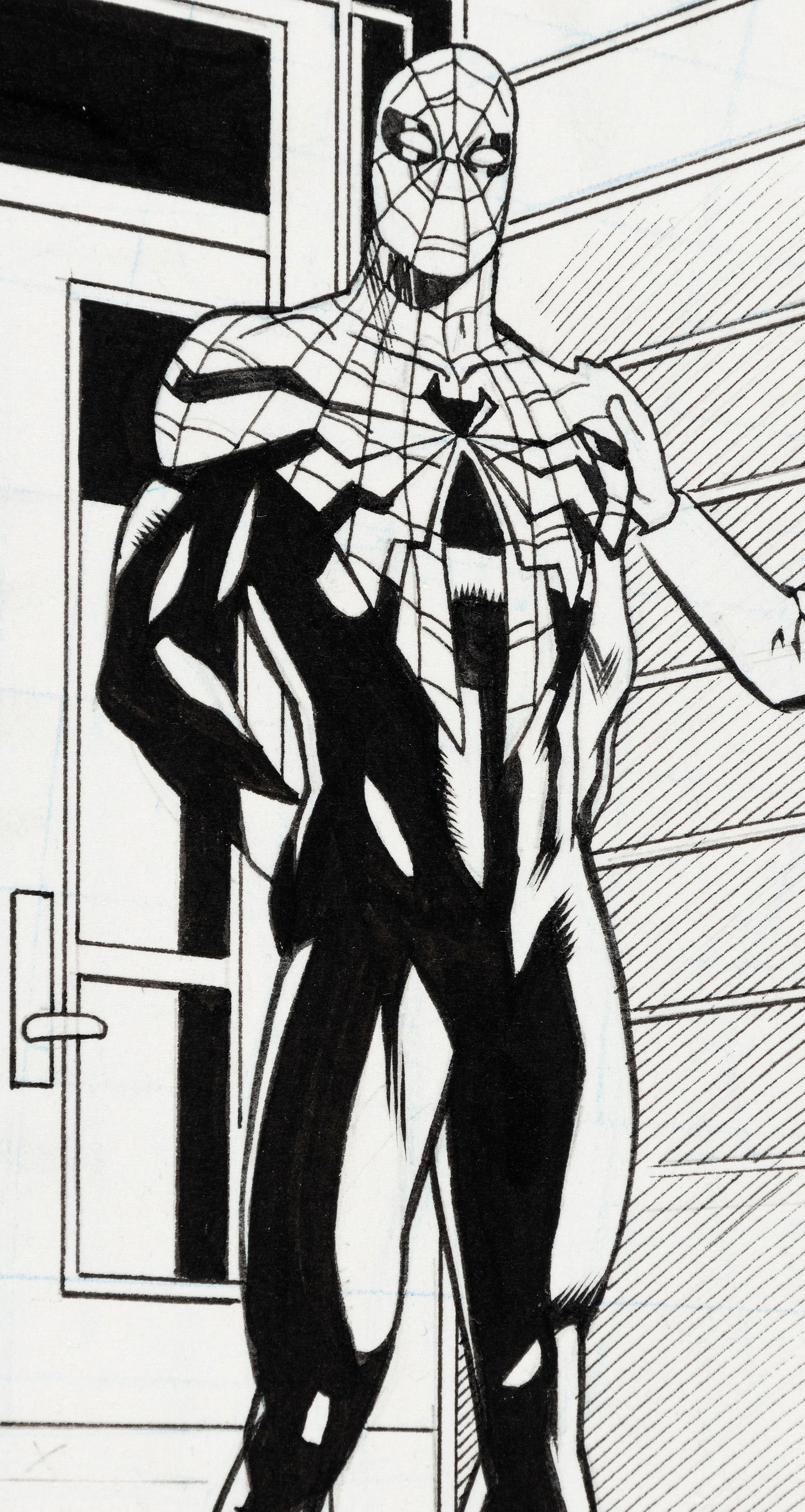 Hakes Superior Spider Man Vol 2 9 Comic Book Splash Page Original Art By Mike Hawthorne 