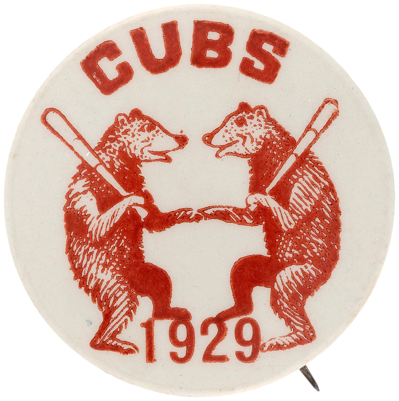 Hake's - 1929 CHICAGO CUBS BUTTON.