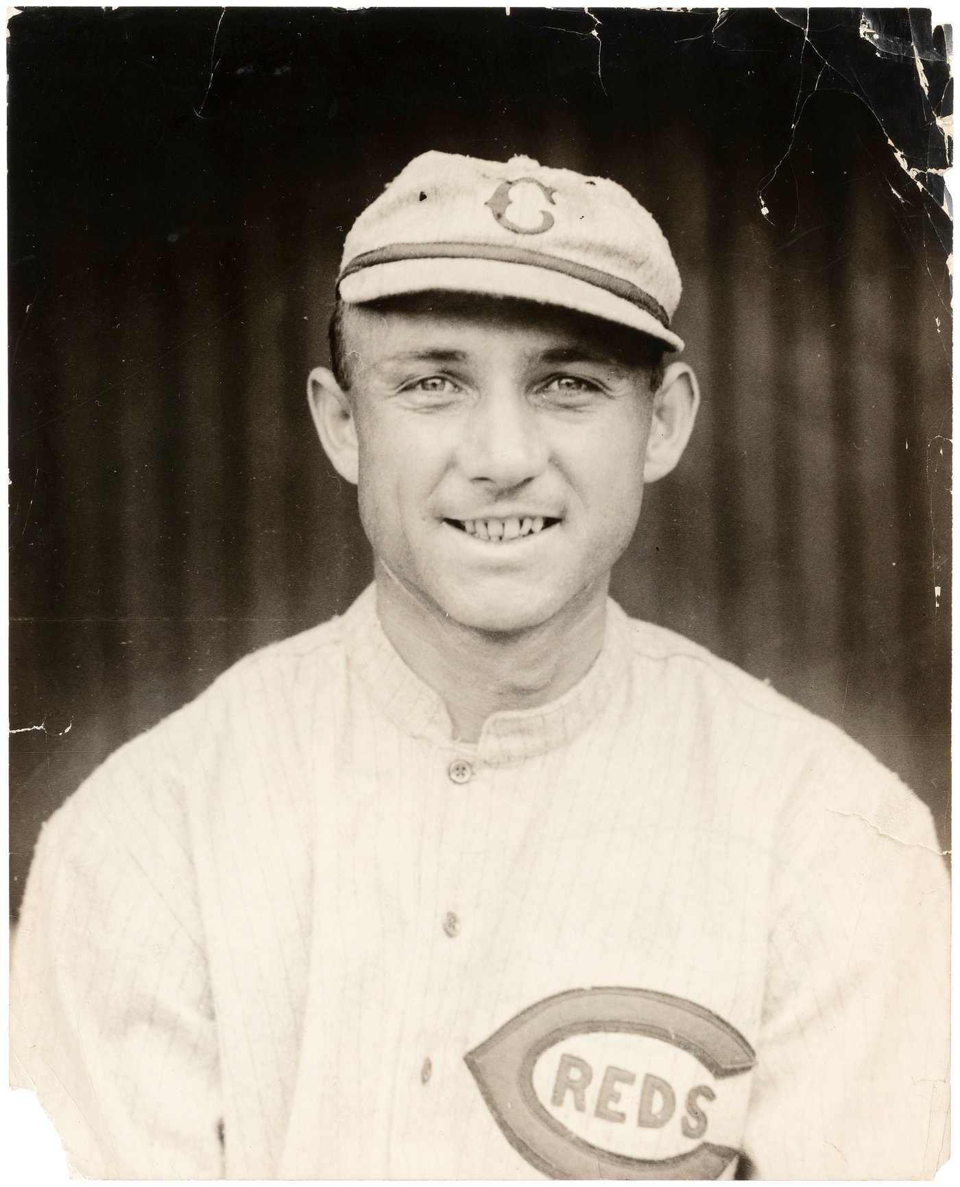 Hake's - C. 1910s HEINIE GROH (CINCINNATI REDS) PRESS PHOTO.