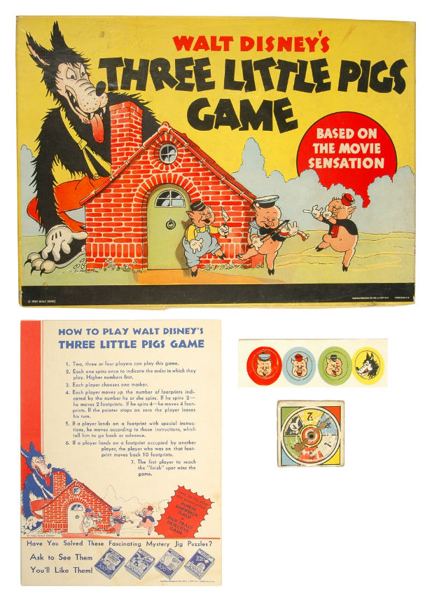 three-little-pigs-game-walt-disney-1933-wde-big-bad-wolf-1930s
