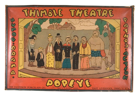 Hake's - “POPEYE THIMBLE THEATER PORCELAIN CHARACTERS” BOXED SET.