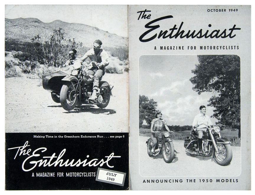 Hakes Harley Davidson The Enthusiast” Magazine 1949 Complete Set