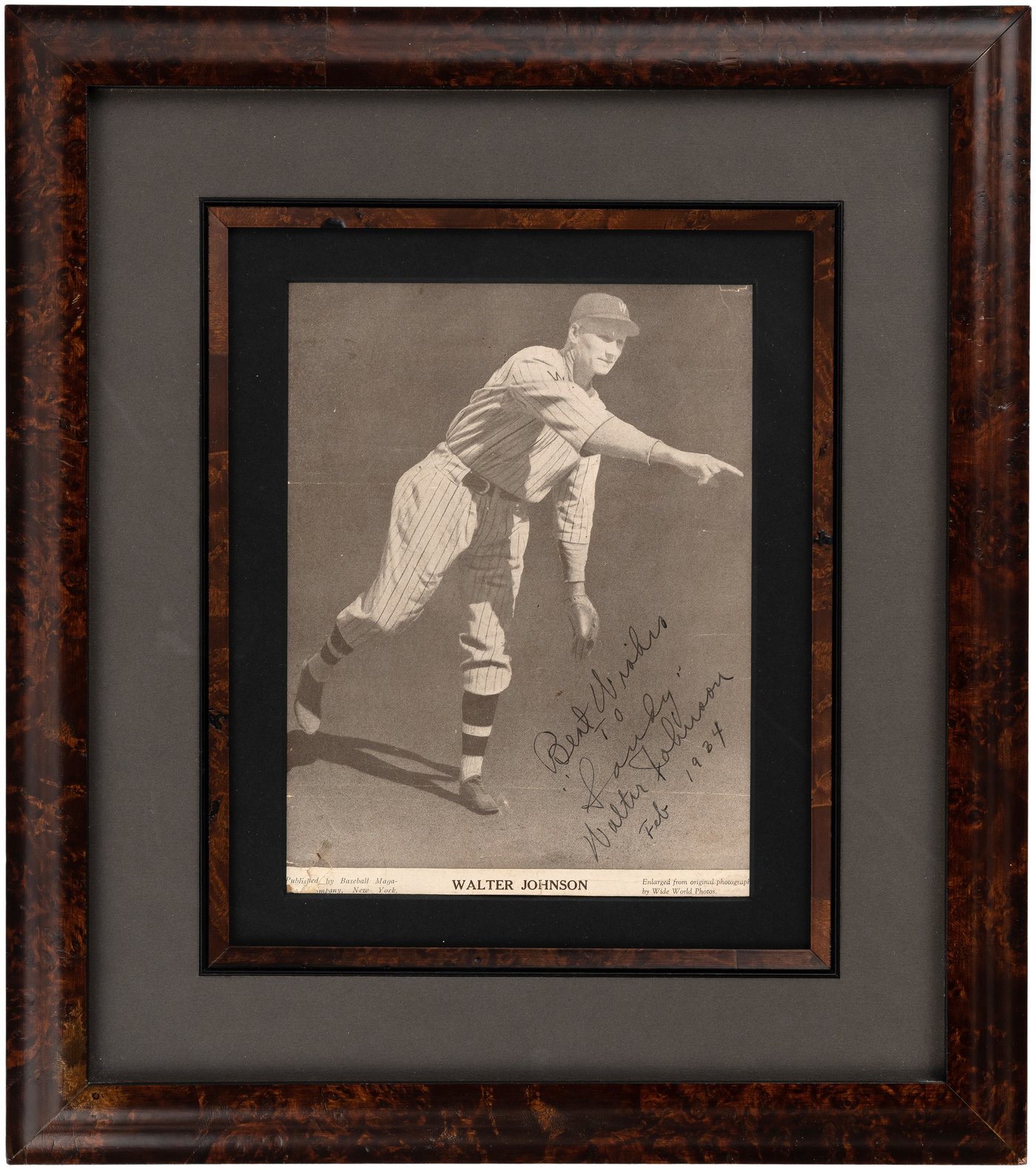 Walter Johnson-signed baseball from 1924 World Series is up for auction -  The Washington Post
