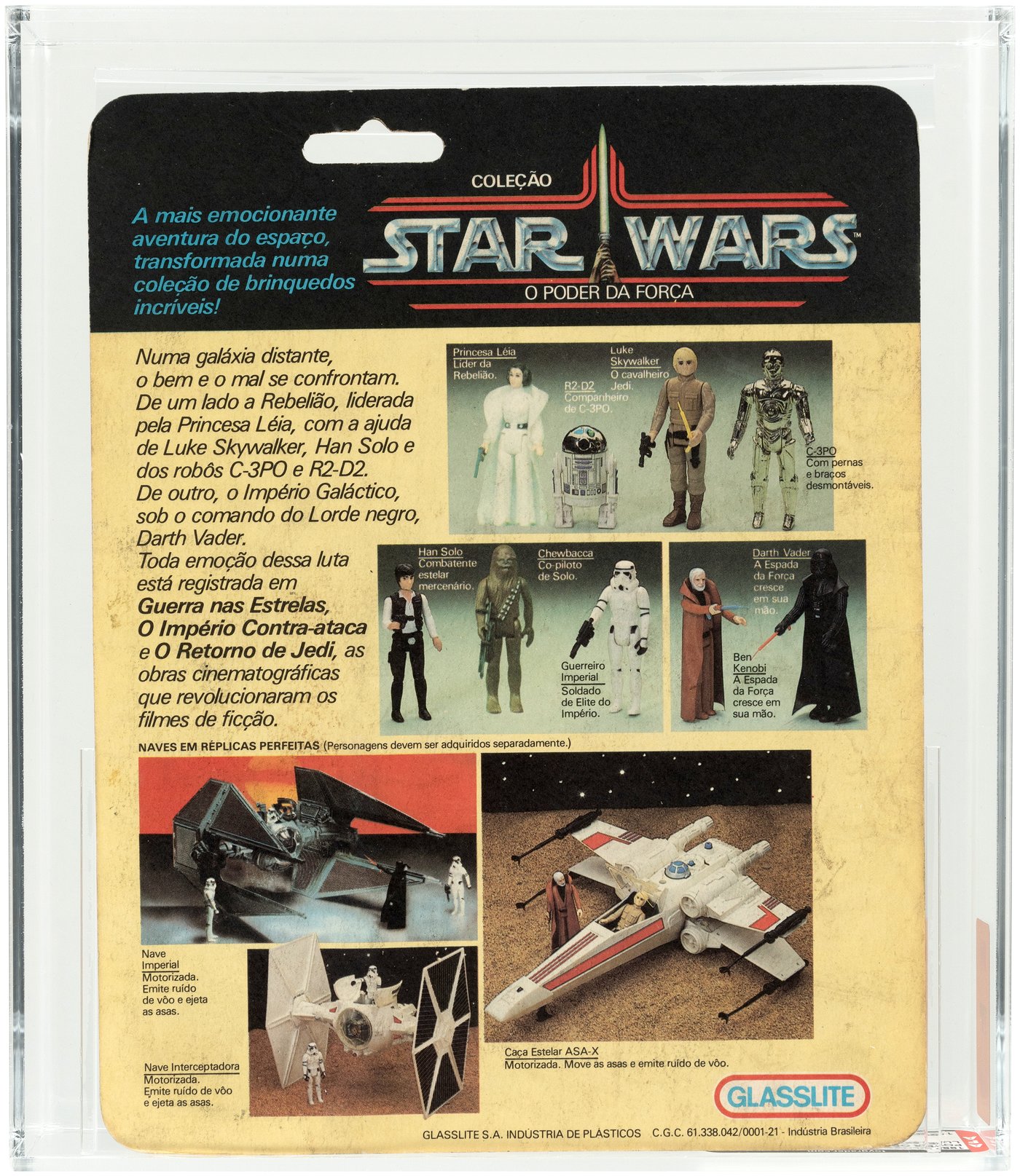 Hake's - GLASSLITE STAR WARS: POWER OF THE FORCE - LUKE SKYWALKER AFA ...